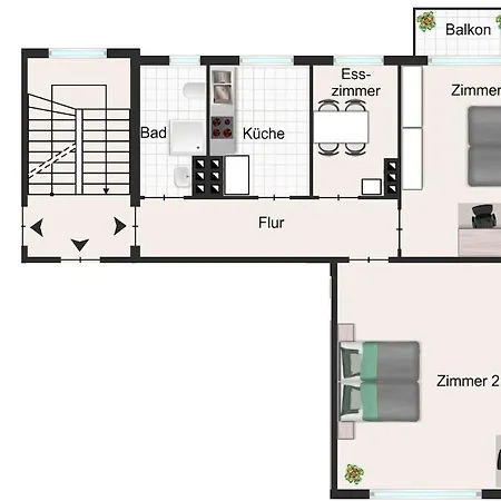شقة Jachmannstrasse 1og Links 2,5 كيل